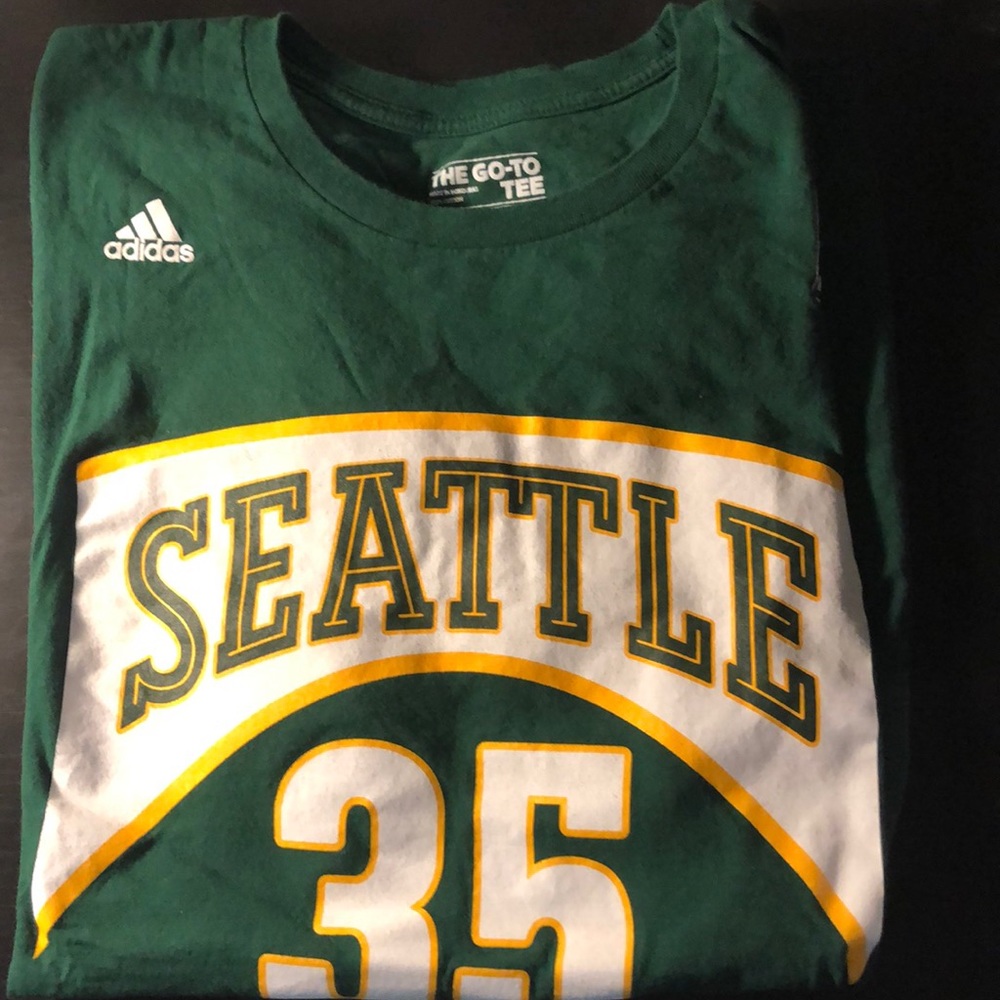Kevin Durant Adidas Sonics Shirt - Green
